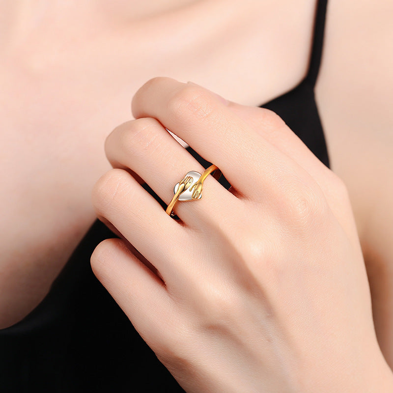 Embrace Love: Stylish Heart-shaped Rings for Effortless Fashion