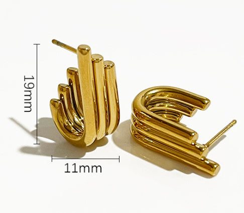Petite Perfection: Little Wing Stainless Steel Earrings for Women