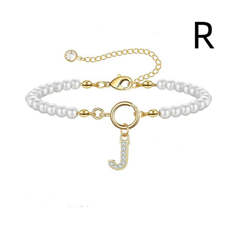 PearlScript: 2024's Signature Initial Bracelet - Elevate Your Style with Personalized Elegance!