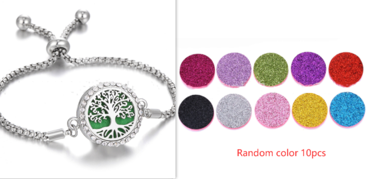 Aura Craft: Hollow Stainless Steel Adjustable Aromatherapy Bracelet