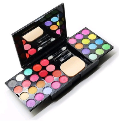 Color Harmony: 24 Eyeshadows, 8 Lipsticks, 4 Blushes, 3 Powders - All in One Makeup Palette
