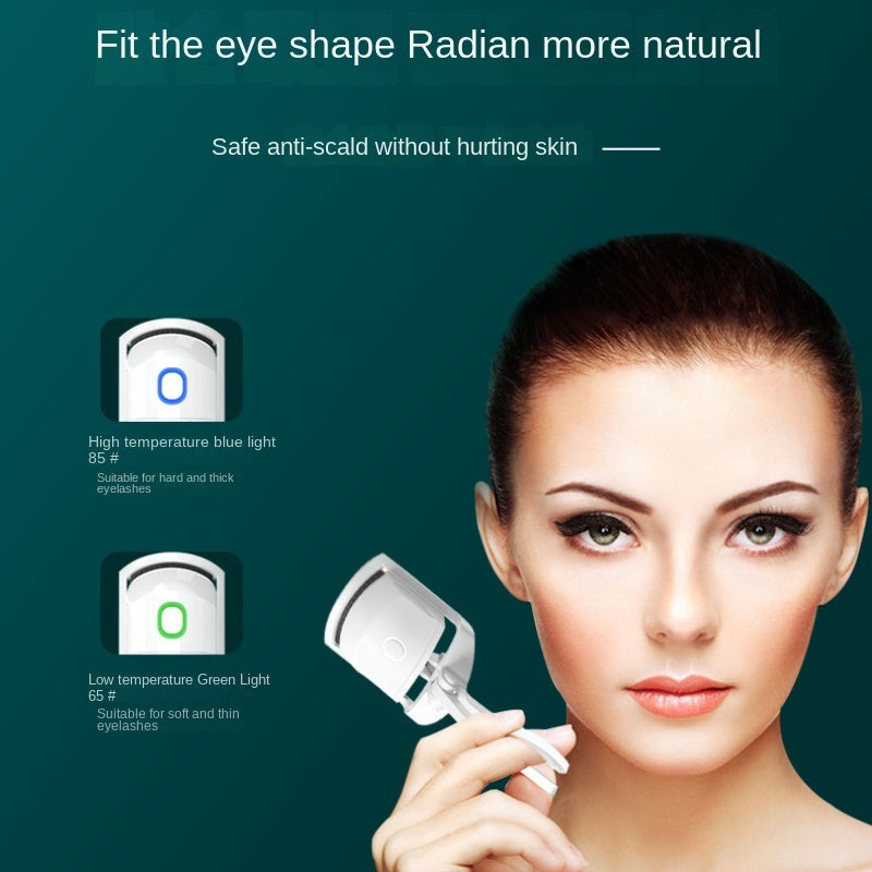 Radiant Curl: Rechargeable Electric Heated Eyelash Curler for Long-Lasting Curls