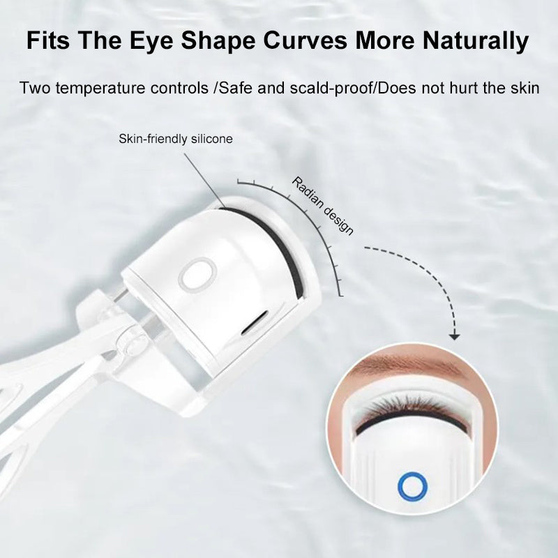 Radiant Curl: Rechargeable Electric Heated Eyelash Curler for Long-Lasting Curls