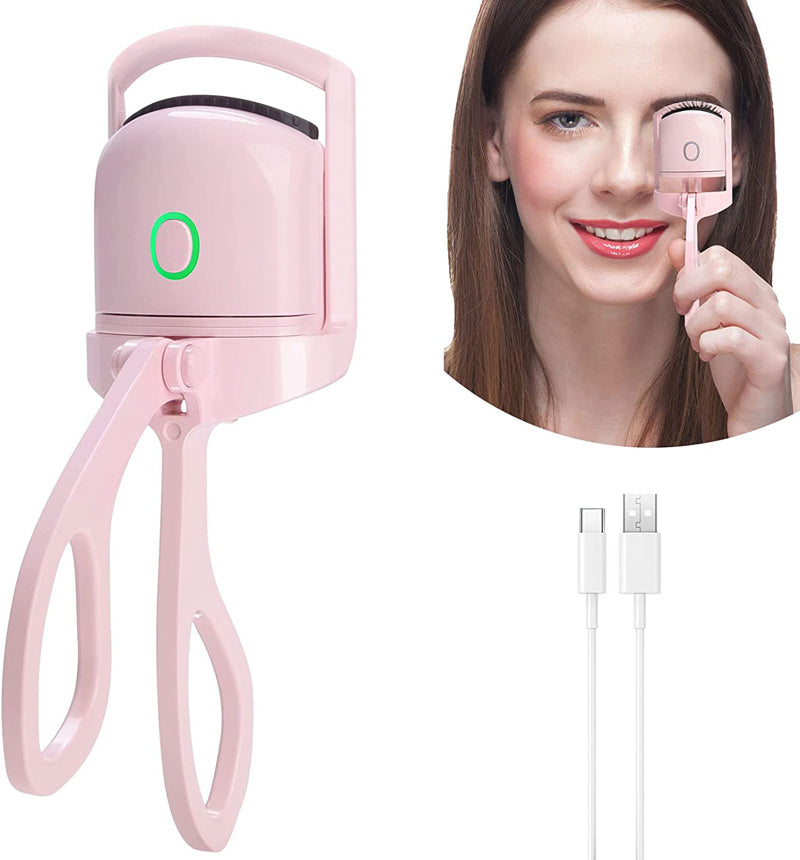 Radiant Curl: Rechargeable Electric Heated Eyelash Curler for Long-Lasting Curls