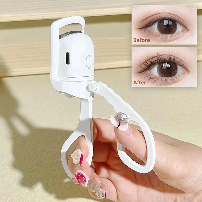Radiant Curl: Rechargeable Electric Heated Eyelash Curler for Long-Lasting Curls