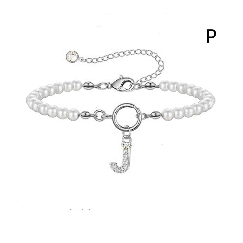 PearlScript: 2024's Signature Initial Bracelet - Elevate Your Style with Personalized Elegance!