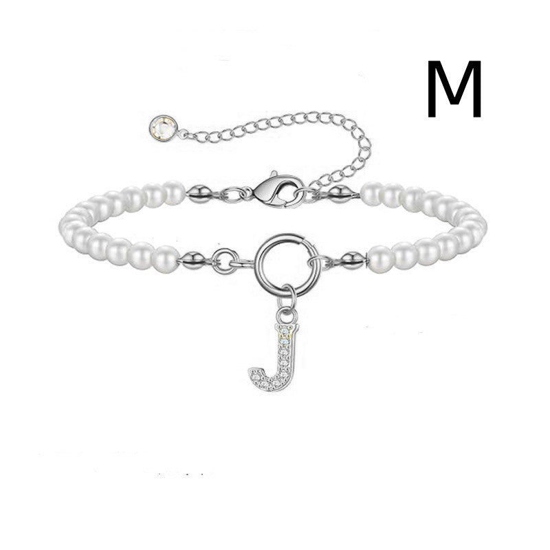 PearlScript: 2024's Signature Initial Bracelet - Elevate Your Style with Personalized Elegance!
