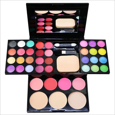 Color Harmony: 24 Eyeshadows, 8 Lipsticks, 4 Blushes, 3 Powders - All in One Makeup Palette