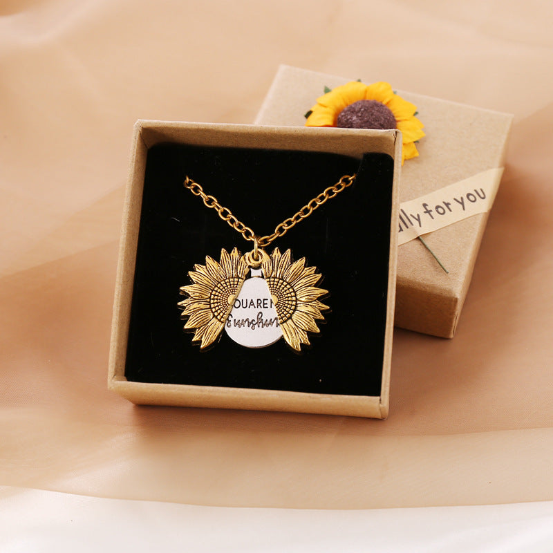 Sunshine Bloom: Sunflower Necklace
