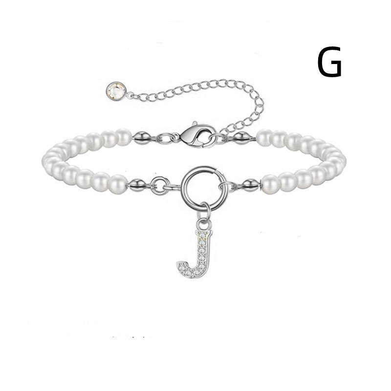 PearlScript: 2024's Signature Initial Bracelet - Elevate Your Style with Personalized Elegance!