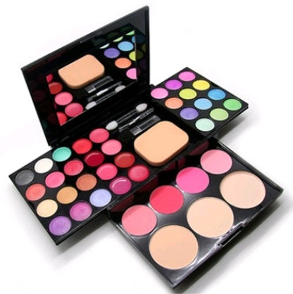 Color Harmony: 24 Eyeshadows, 8 Lipsticks, 4 Blushes, 3 Powders - All in One Makeup Palette