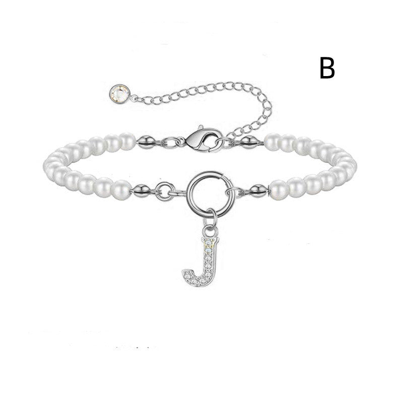 PearlScript: 2024's Signature Initial Bracelet - Elevate Your Style with Personalized Elegance!