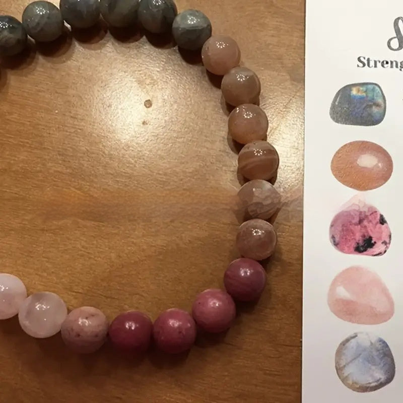 Radiant Spectrum: Women's Colorful Artificial Crystal Bracelet