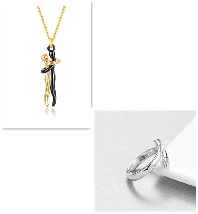 Hug of Affection: Couples Necklace