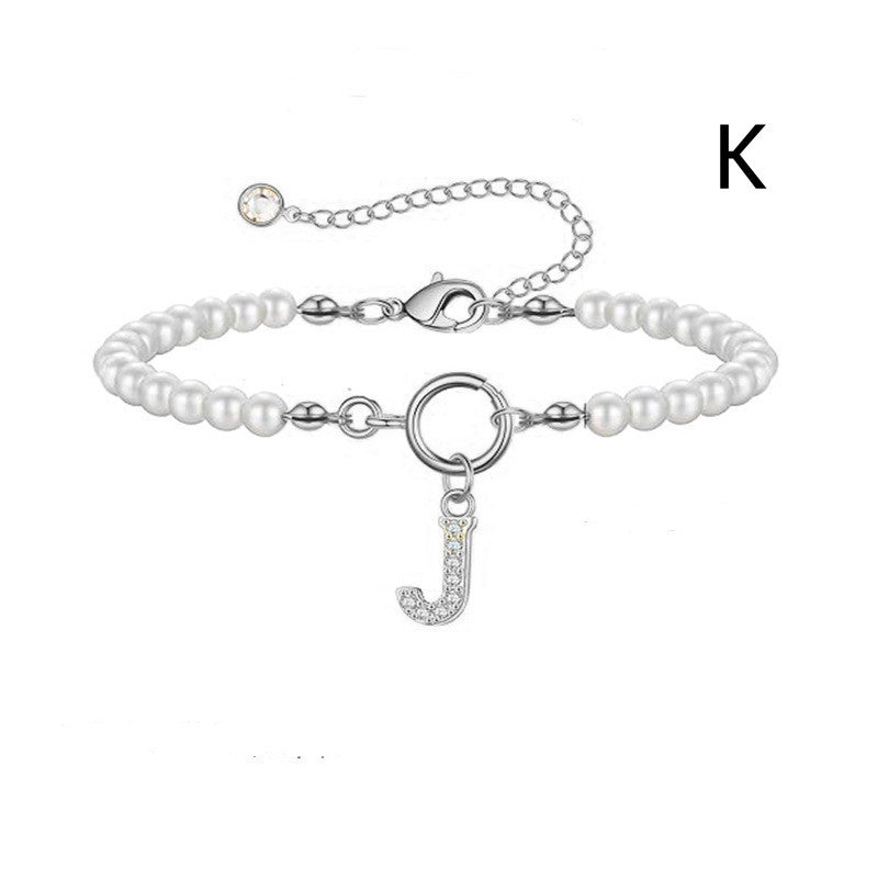 PearlScript: 2024's Signature Initial Bracelet - Elevate Your Style with Personalized Elegance!