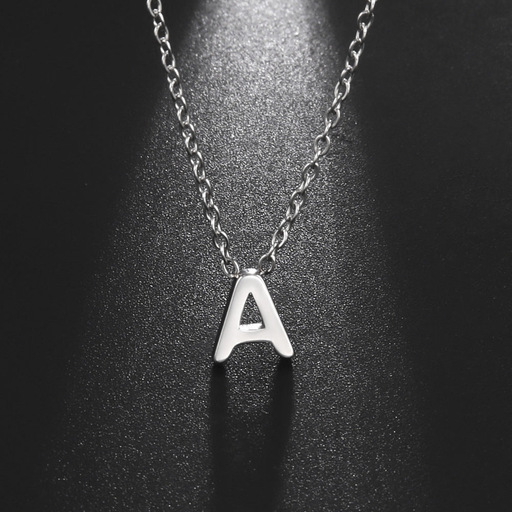 Alphabet Affinity: Steel Color Concentrate Polished Welding Cross Fusion Chain