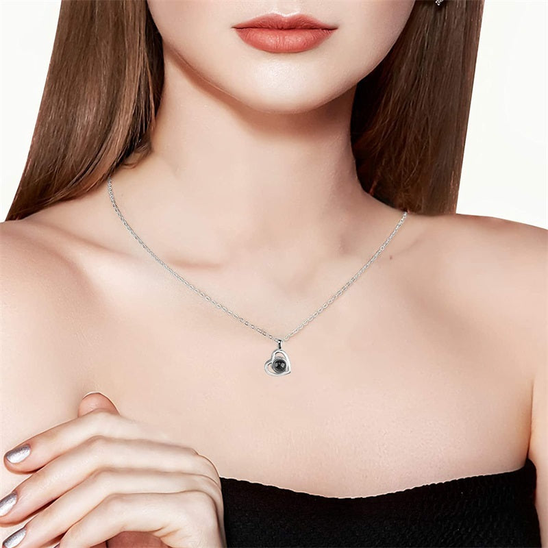 Customized Color Photo Projection Necklace