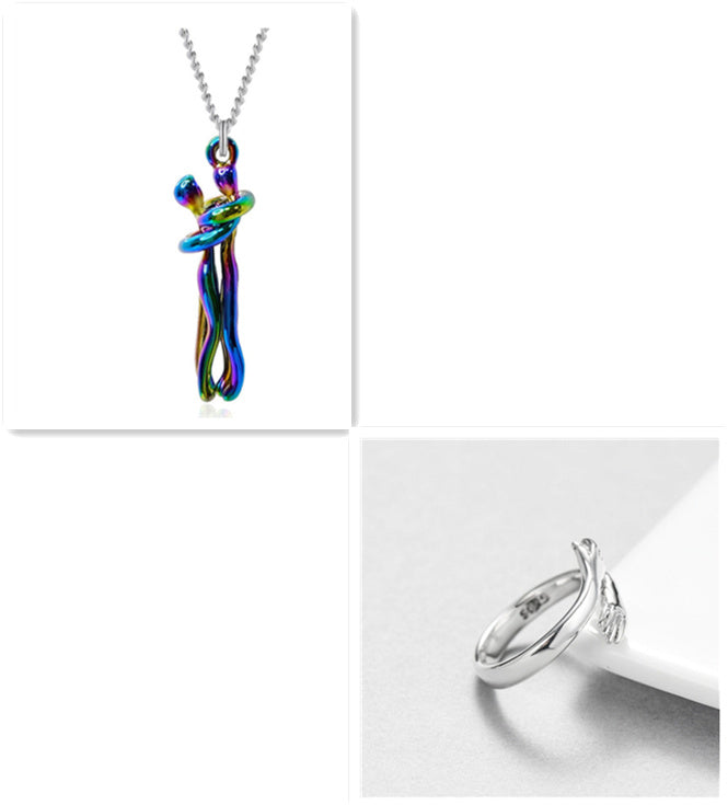 Hug of Affection: Couples Necklace