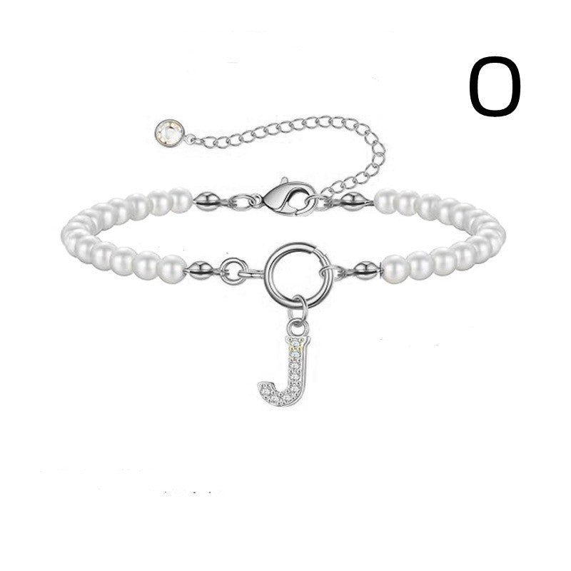 PearlScript: 2024's Signature Initial Bracelet - Elevate Your Style with Personalized Elegance!
