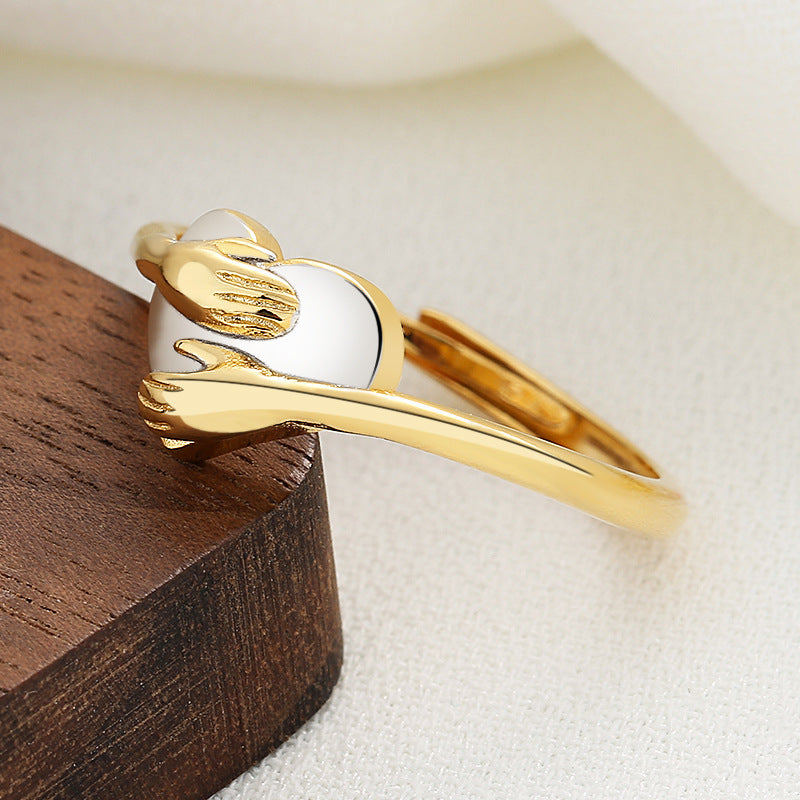 Embrace Love: Stylish Heart-shaped Rings for Effortless Fashion