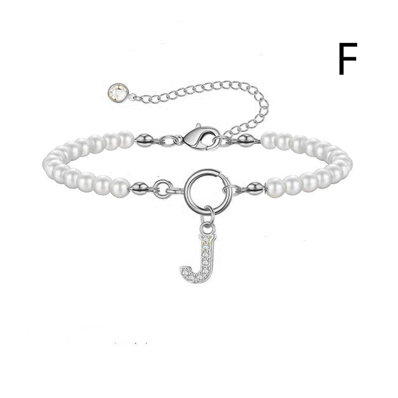 PearlScript: 2024's Signature Initial Bracelet - Elevate Your Style with Personalized Elegance!