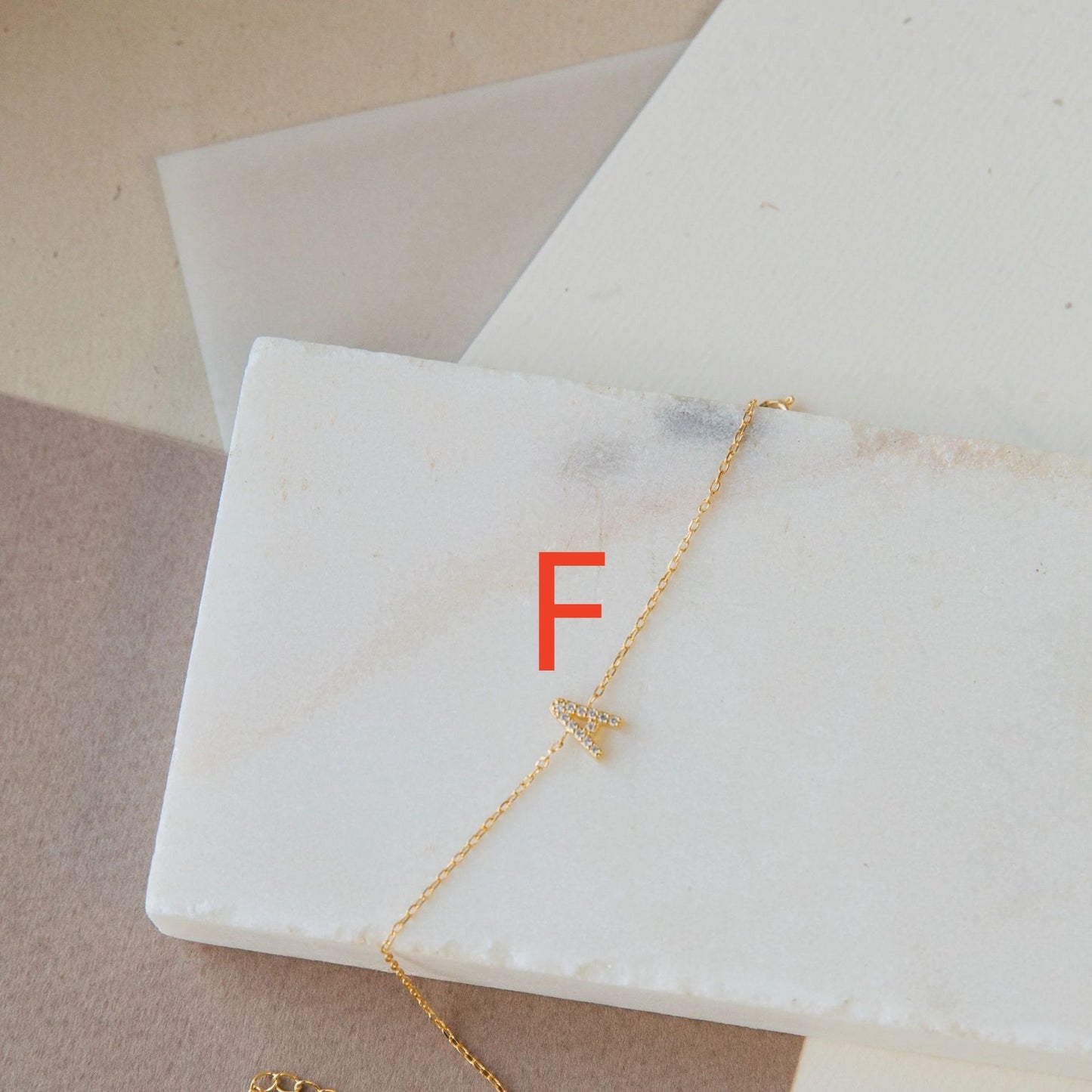 Diamond Alphabet: Elegant Ladies' Bracelet with English 26 Letters