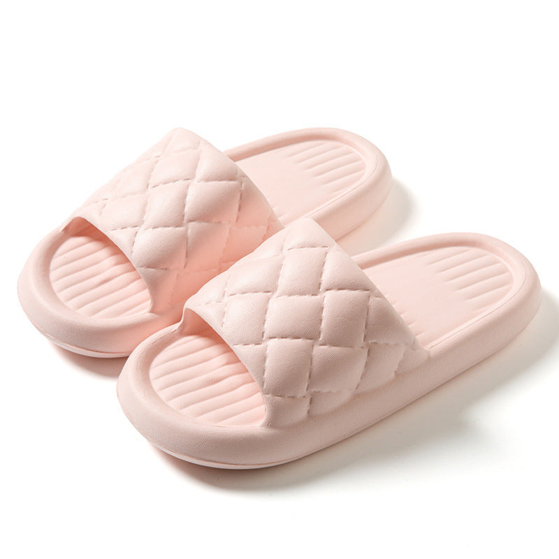 Summer Comfort: New Rhombus Home Slippers for Women and Men - Lightweight, Non-Slip, and Stylish