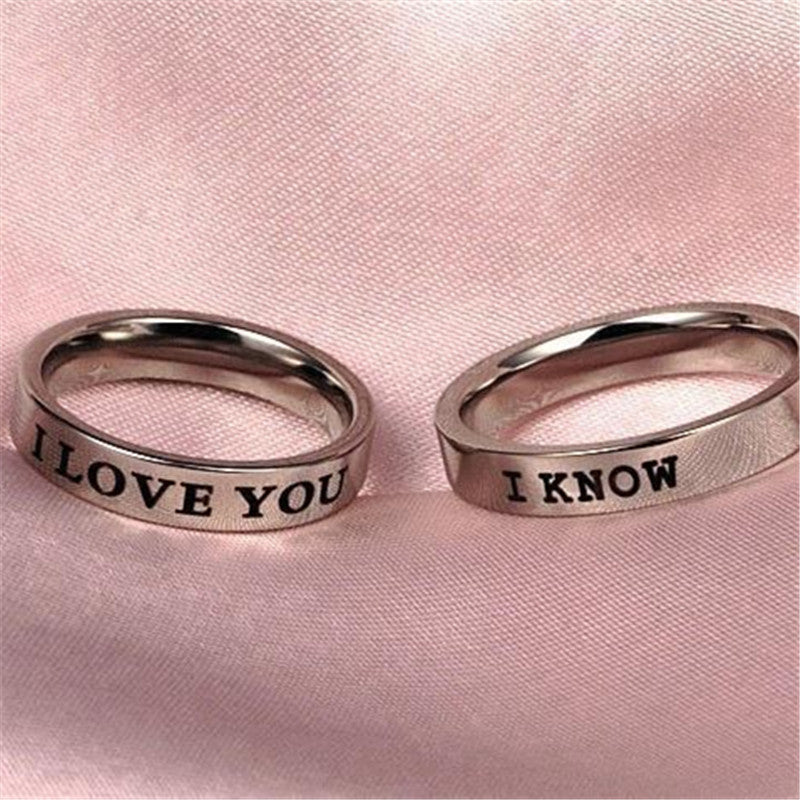 Titanium Steel Duo: A Minimalist Couple's Ring
