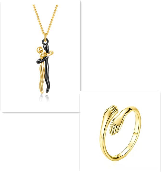 Hug of Affection: Couples Necklace