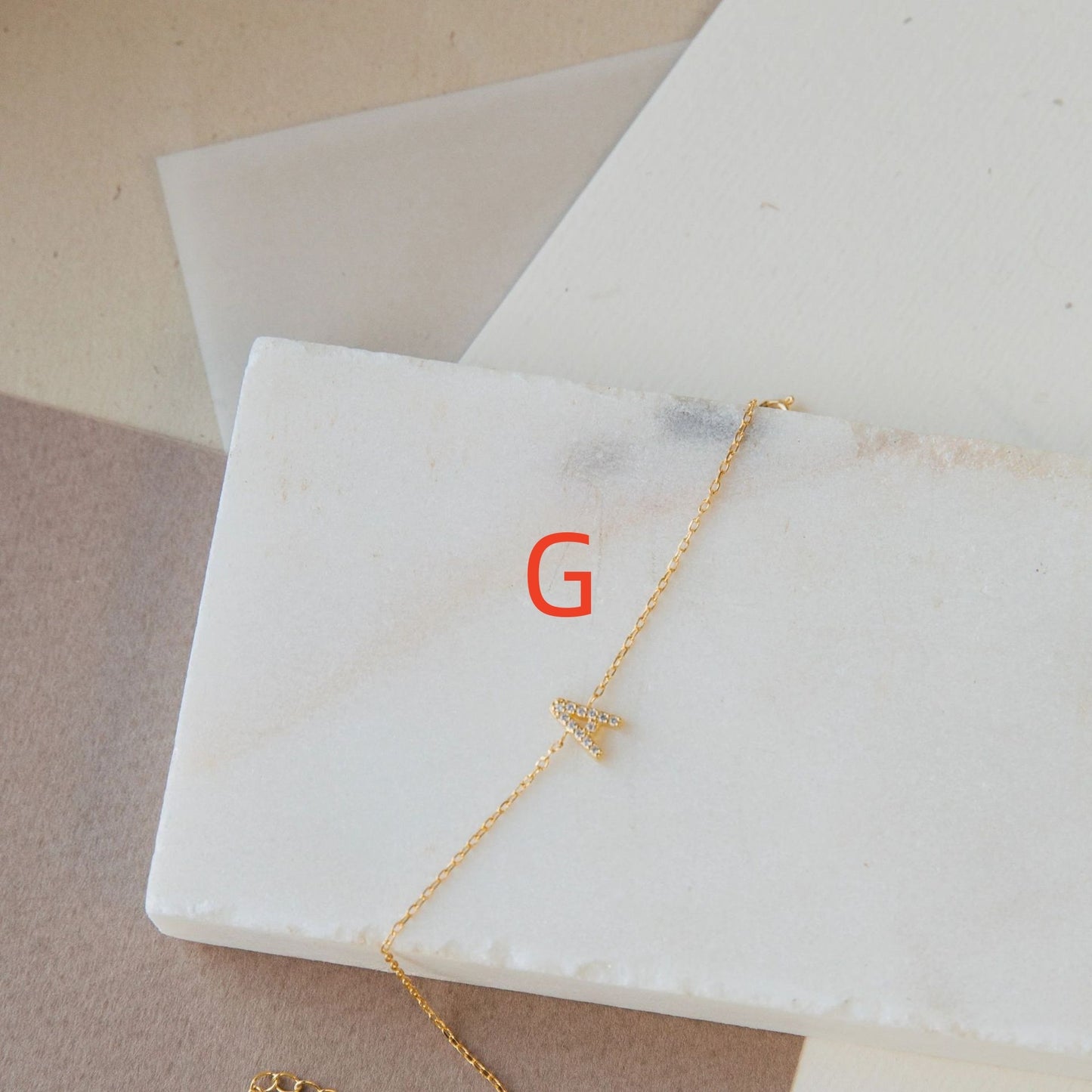 Diamond Alphabet: Elegant Ladies' Bracelet with English 26 Letters