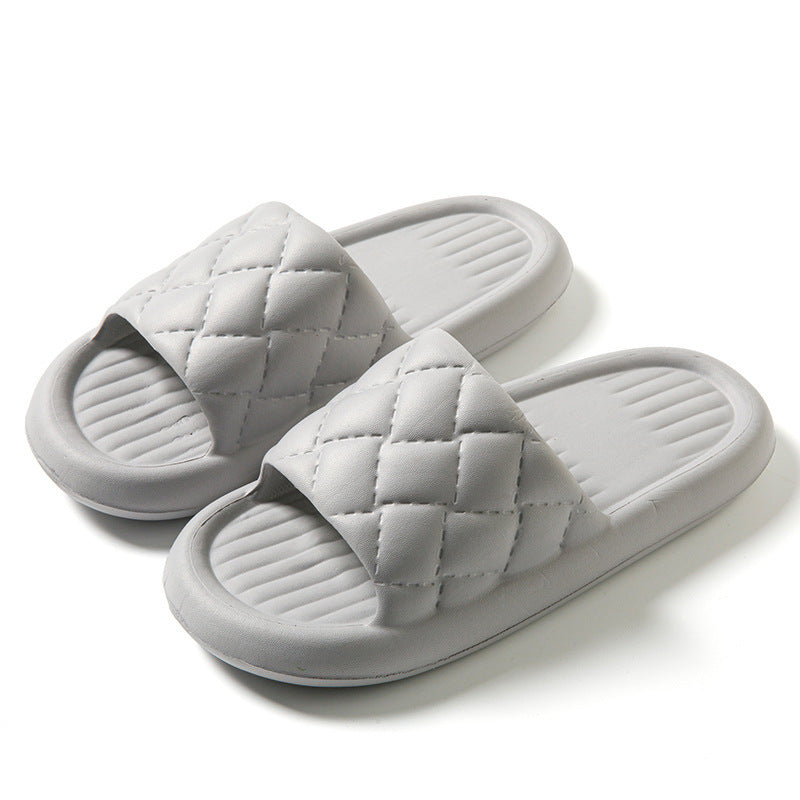 Summer Comfort: New Rhombus Home Slippers for Women and Men - Lightweight, Non-Slip, and Stylish
