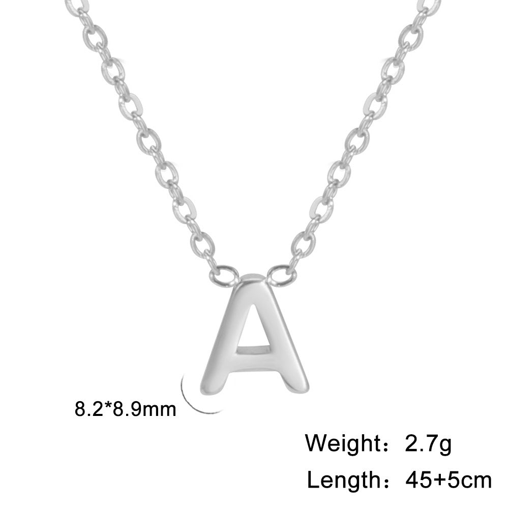 Alphabet Affinity: Steel Color Concentrate Polished Welding Cross Fusion Chain