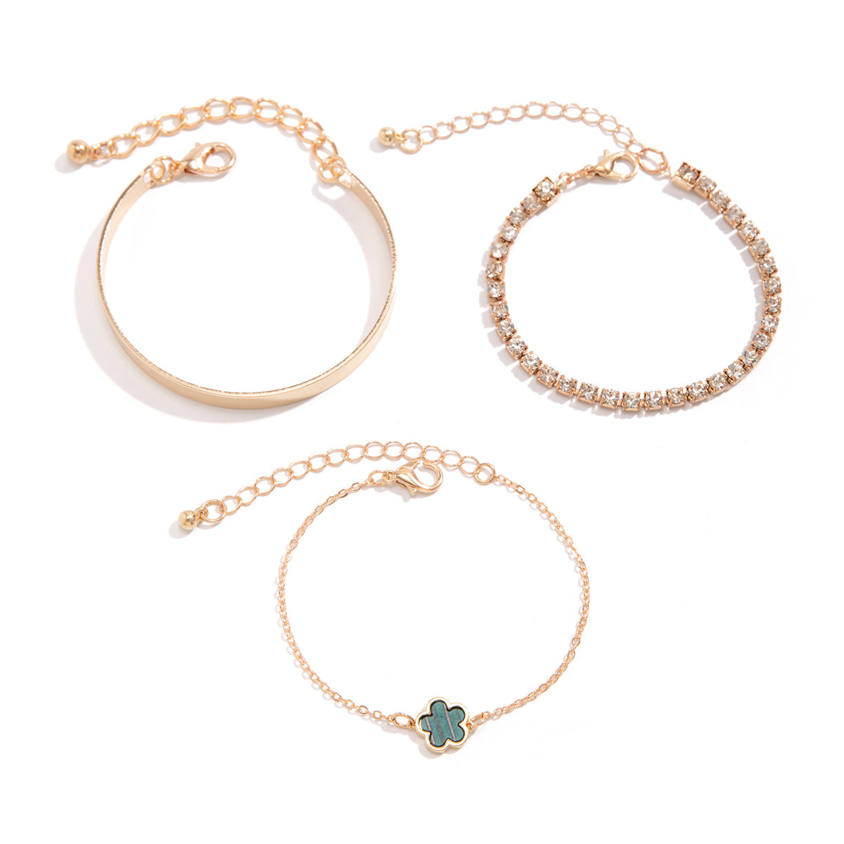 Glamorous Graffiti: Hip Hop Punk Rhinestone Chain Bracelet