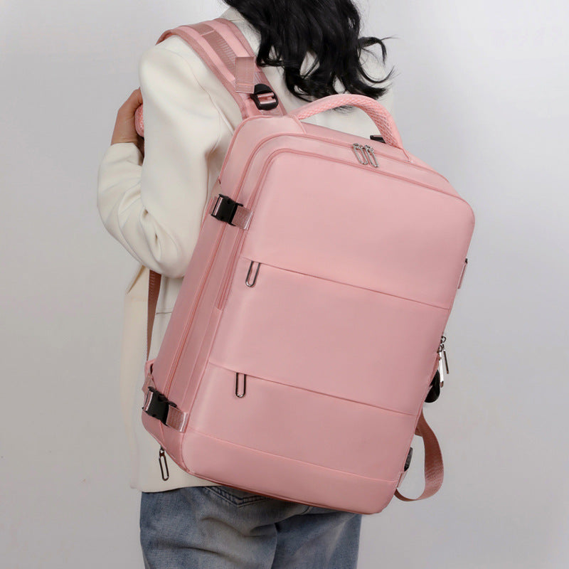 Versatile Voyage: Women's Large-Capacity Travel Backpack with Separate Compartments