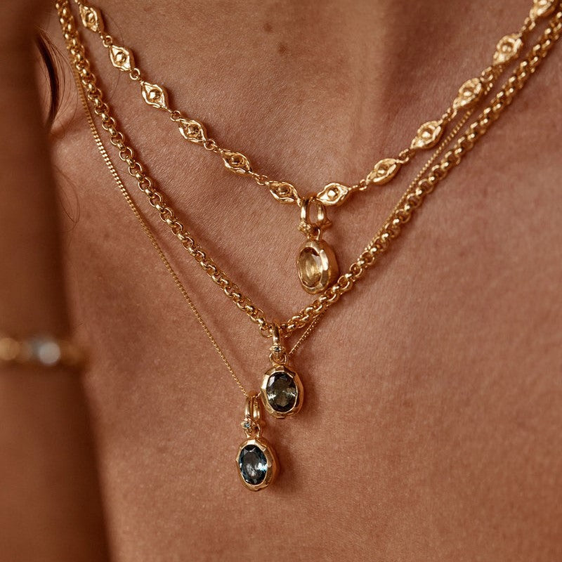 Zodiac Elegance: Stainless Steel Birthstone Necklace