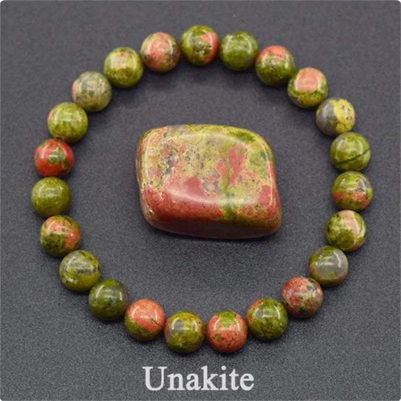 Earthly Elegance: Natural Stone Tiger Eye Beaded Yoga Bracelet for Men and Women