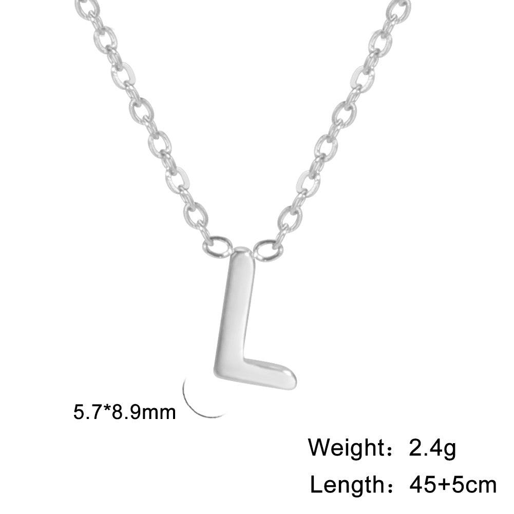 Alphabet Affinity: Steel Color Concentrate Polished Welding Cross Fusion Chain