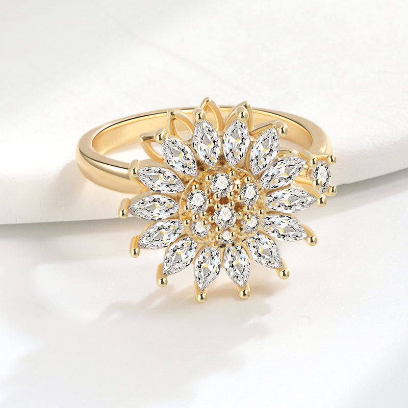 Women's Rotatable S925 Sterling Silver Ring