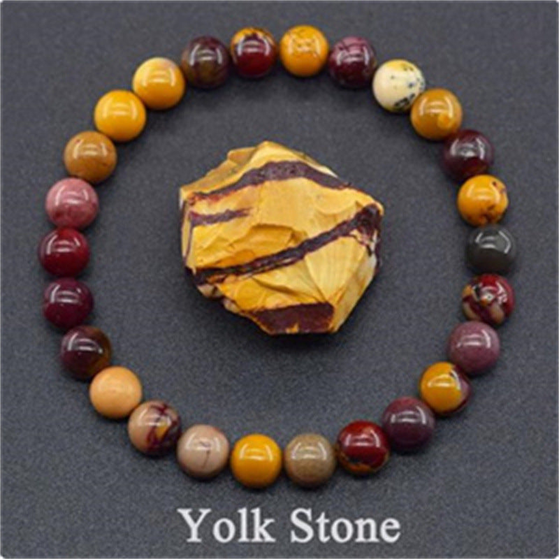 Earthly Elegance: Natural Stone Tiger Eye Beaded Yoga Bracelet for Men and Women