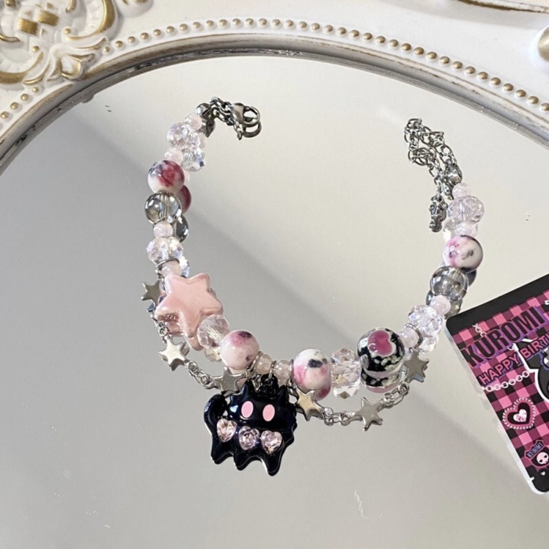 Dual Circle Delight: Exquisite Beaded Bracelet for a Unique Touch