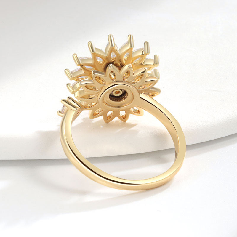 Women's Rotatable S925 Sterling Silver Ring