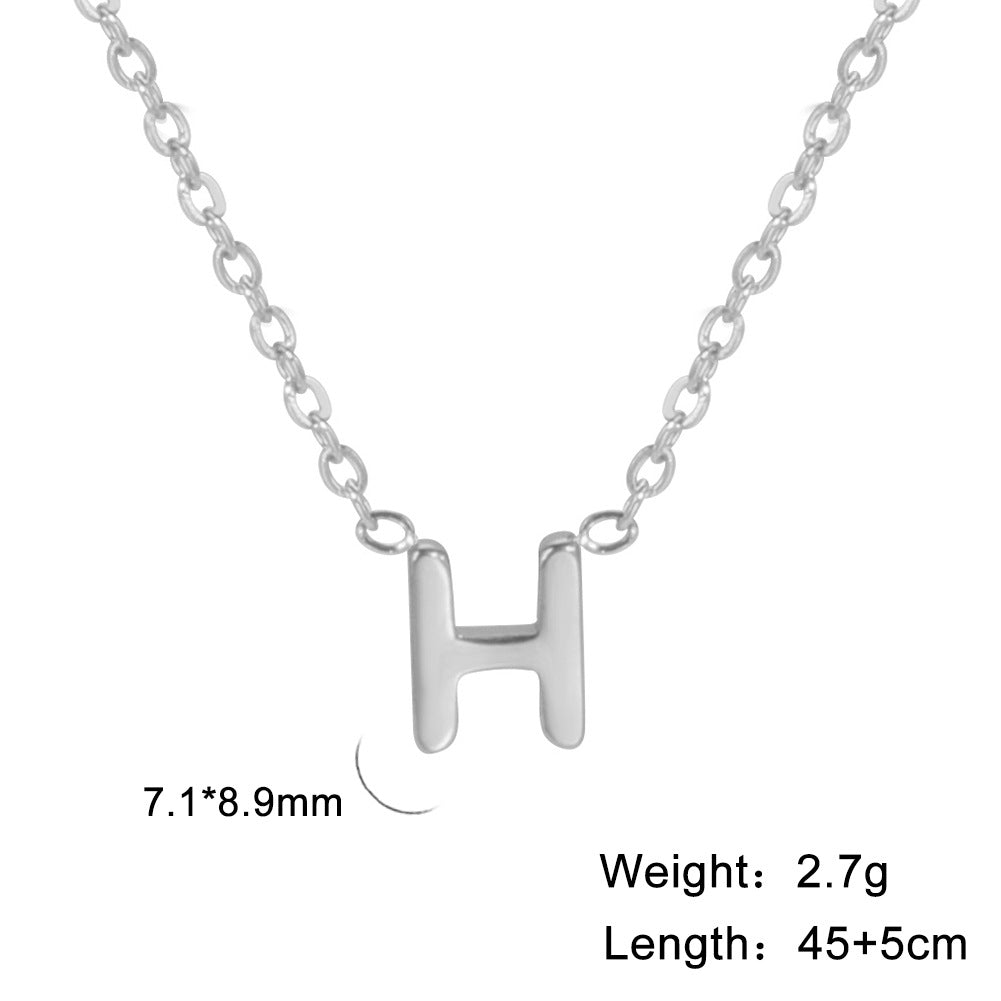 Alphabet Affinity: Steel Color Concentrate Polished Welding Cross Fusion Chain