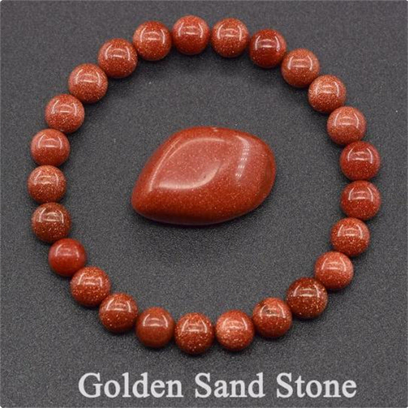 Earthly Elegance: Natural Stone Tiger Eye Beaded Yoga Bracelet for Men and Women
