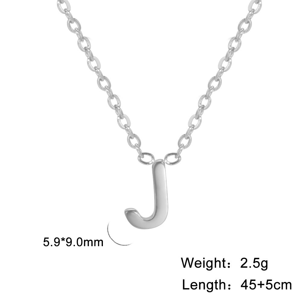 Alphabet Affinity: Steel Color Concentrate Polished Welding Cross Fusion Chain
