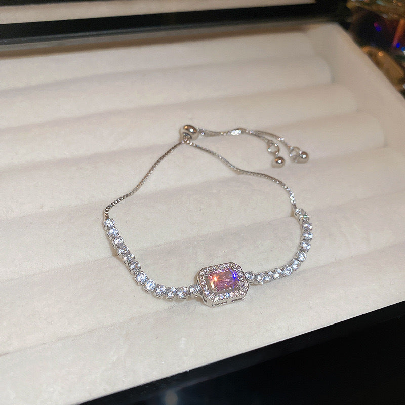 Shine Bright: Adjustable Zircon Pull Bracelet - Your Perfect Ornament