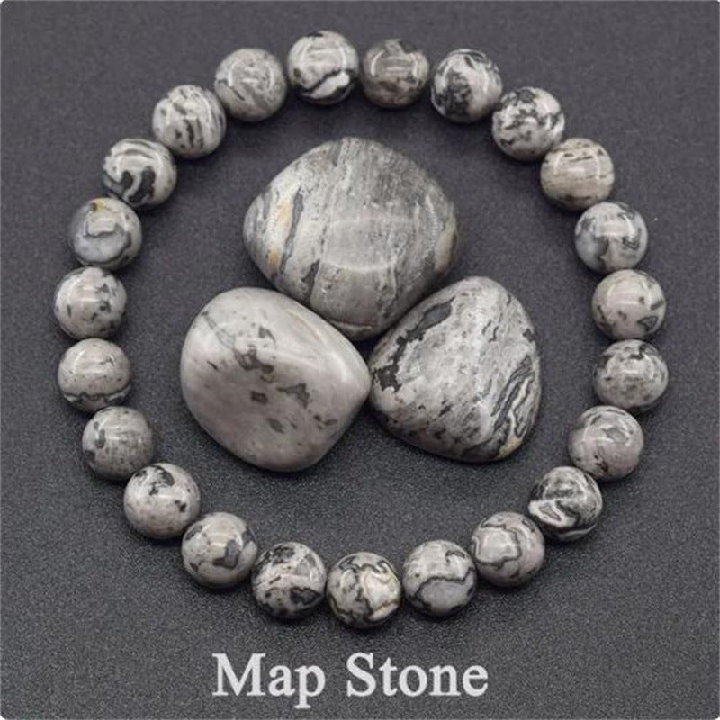 Earthly Elegance: Natural Stone Tiger Eye Beaded Yoga Bracelet for Men and Women