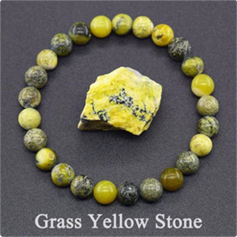 Earthly Elegance: Natural Stone Tiger Eye Beaded Yoga Bracelet for Men and Women