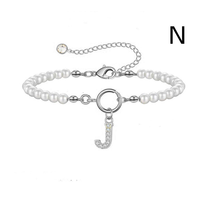 PearlScript: 2024's Signature Initial Bracelet - Elevate Your Style with Personalized Elegance!