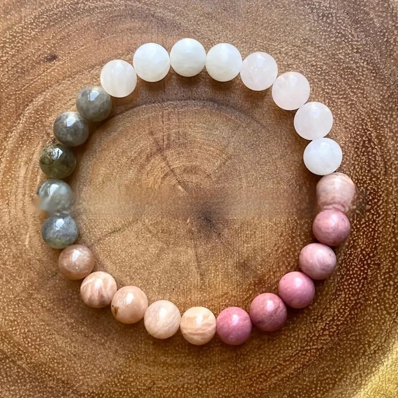 Radiant Spectrum: Women's Colorful Artificial Crystal Bracelet