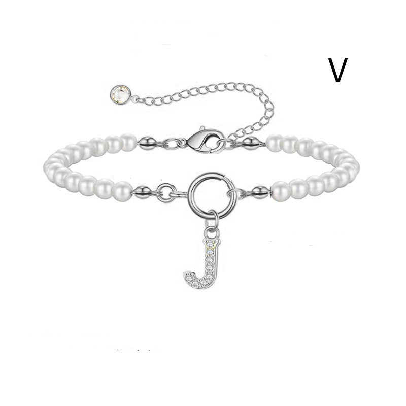 PearlScript: 2024's Signature Initial Bracelet - Elevate Your Style with Personalized Elegance!